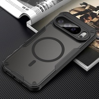 Casing Magnetik Tipis Transparan Matte PC untuk Google Pixel 9 10 Pro XL / 6 8 9 10 Pro 9a 8a 6a 5a Gen, Mendukung Pengisian Daya Nirkabel