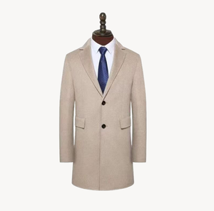 Veste de <span class=keywords><strong>costume</strong></span> en cachemire mélangé de luxe italien NARI, coupe courte <span class=keywords><strong>et</strong></span> ajustée, style décontracté <span class=keywords><strong>et</strong></span> professionnel, vêtements d'hiver pour hommes - Product Image 1