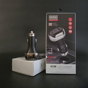 Cargadores de <span class=keywords><strong>Coche</strong></span> Super Flash con Doble Puerto USB Tipo C, Encendedor de Cigarrillos para Vehículos, QC3.0 PD 43w - Product Image 1