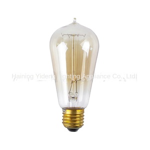<span class=keywords><strong>Ampoule</strong></span> à <span class=keywords><strong>filament</strong></span> de <span class=keywords><strong>carbone</strong></span> vintage Edison, étanche, culot E26, matériau en laiton, camping en plein air, décorations lumineuses pour le Nouvel An et Noël, 40W - Product Image 6