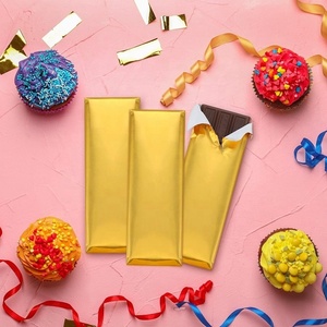 Premium Disposable Food Grade <b>Gold</b> Color <b>Chocolate</b> Candy Gifts Packaging Soft Die Cut Aluminum Foil Laminated <b>Wrapping</b> Paper - Product Image 3
