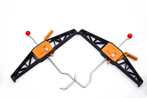 Accessoires de stabilisation pour échelle industrielle pliante extensible : Pince, support mural, niveleur d'entretoise, en acier inoxydable, capacité 375 Lbs - Product Image 5
