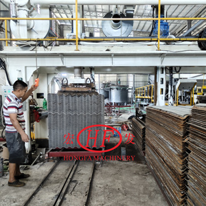 석면 기와 제조 기계 시멘트 섬유 기와 장비 시멘트 섬유 지붕 타일 제조 기계 - Product Image 6