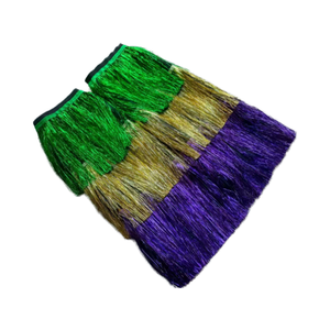 <span class=keywords><strong>LED</strong></span> Mardi Gras Calentadores de piernas Cubiertas Mardi Gras Cubiertas de piernas esponjosas Tacones de piel iluminados Botas largas Cuff Cover - Product Image 6