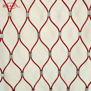 Filet en treillis métallique flexible en acier inoxydable haute résistance, tissage uni, pour zoo, volière, balcon, technique de tissage - Product Image 1