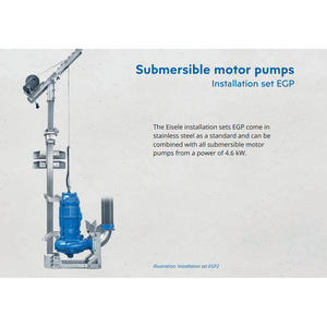 Pompe submersible électrique Eisele, centrifuge, en acier inoxydable, bleue, pour l'irrigation agricole - Product Image 3