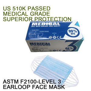 EN14683 TIPO IIR Mascarilla desechable no médica de 3 capas protectora de tela no tejida soplada por fusión - Product Image 5
