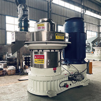 Machine à granulés de bois haute performance 2025 la plus vendue, machine à granulés de biomasse robuste à matrice annulaire avec moteur de 75-160 KW
