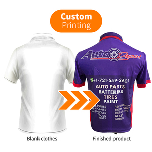 เสื้อเชิ้ตผู้ชายแบบสั่งทำพิเศษ พิมพ์ลายโลโก้ OEM ผ้าโพลีเอสเตอร์ถัก 100%  น้ำหนัก 180 GSM  ย้อมสีพื้นทั้งตัว  ป้องกันรอยยับ แห้งเร็ว  แบบซับลิเมชั่น - Product Image 1