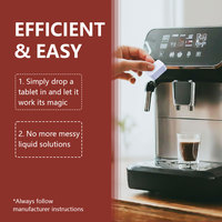 Tablettes détartrantes Oradess haute efficacité pour cafetières, éliminent les dépôts minéraux, sûres pour les machines à café filtre et expresso, logo personnalisé