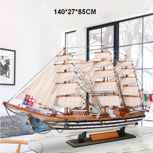 Grand modèle de bateau <span class=keywords><strong>Amerigo</strong></span> Vespucci de luxe, exquis, pour la décoration du salon, symbole d'une navigation paisible, cadeau de déménagement haut de gamme - Product Image 5