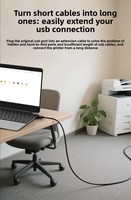 Cable de Datos USB3.2 Gen 2 de 10 Gbps Tipo-C ZZX, Extensión de Señal de Transmisión VR, Longitudes de 5m/7m/10m, Uso en Computadora, Cobre Libre de Oxígeno