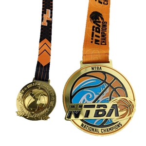 <span class=keywords><strong>NTBA</strong></span> Custom Champion Medaille Sport thema Basketball Event Award Ehre Vergoldete Metall Gedenk medaille von Casting Technik - Product Image 5