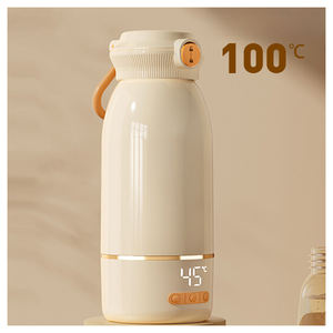 2025 <span class=keywords><strong>Mini</strong></span> bouilloire électrique Portable sans fil eau bouillante Usb Rechargeable Portable chauffe-lait pour bébé lait maternel utilisation en extérieur - Product Image 1