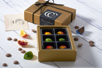 Boîte Cadeau Personnalisée de Biscuits et Noix Premium 2 Pièces, Emballage Alimentaire en Carton Qualité Alimentaire pour Chocolats, Dattes et Desserts du Ramadan