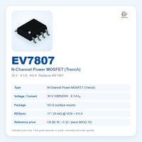 Convertisseur DC-DC Buck synchrone 30V 8.3A à canal N MOSFET SO-8, niveau logique, faible RDS(on) 25mΩ, interrupteur de charge, équivalent IRF7807