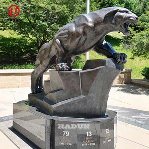 <span class=keywords><strong>Pantera</strong></span> a grandezza naturale della scultura del bronzo della colata del giardino del parco all'aperto - Product Image 1