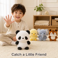 Collection de mini animaux en peluche doux et confortables pour le bureau, la chambre d'enfant et comme cadeau réconfortant, série d'animaux en peluche aux designs variés