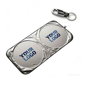 แผ่นบังแดดกระจกรถยนต์แบบขายส่ง พร้อมโลโก้สั่งทำ สำหรับตัวแทนจำหน่ายรถยนต์ ของขวัญส่งเสริมการขายทางธุรกิจ - Product Image 1