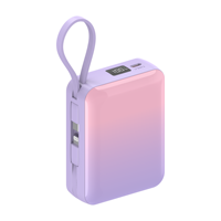 Batterie externe Li-Polymère 20000mAh, charge rapide PD 35W, mini chargeur portable, affichage numérique, OEM ODM, logo personnalisé, vente en gros d'usine