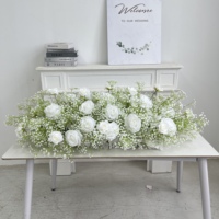 F129 Boule de fleurs artificielles de luxe en soie Gypsophile de haute qualité pour arche de mariage, chemin de table et centres de table