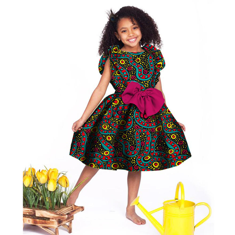 African Ethnic Dress for Children Printed Summer Kids Dashiki