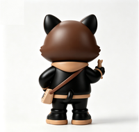 Figurine d'art personnalisée Chat Noir en PVC et ABS, Statue de personnage de dessin animé, Fabrication OEM en Chine, Figurine personnalisée pour la vente en gros de produits de marque