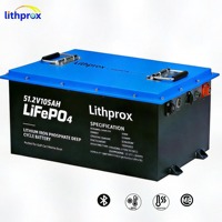 Batterie de traction lithium-ion 51,2 V 105 Ah au phosphate de fer lithium avec BMS intégré pour entrepôt d'usine, certifiée CE UL, OEM ODM