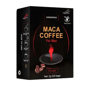 OEM/ODM Marque privée Système immunitaire naturel Poudre de café instantanée Boost énergie pour homme Extrait de maca noire Maca Café pour hommes