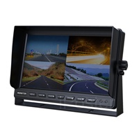 IPoster best-seller 9in quad split IPS écran enregistrement en boucle compatible CVBS CMOS CCD AHD caméras intégrées DVR Quad Monitor