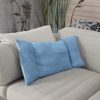 Coussin lombaire et de siège en polaire Teddy à 3 segments, soutien dorsal pour chaise de bureau, oreillers et positionneurs fonctionnels