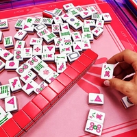 Tapis de Mahjong Antidérapant Style Boutique – Housse Décorative pour Table de Jeu (Dominos, Poker, Bridge)