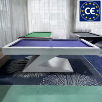 Table de billard 9 pieds en bois massif et ardoise de Jiujiang, artisanat de sculpture rétro, qualité tournoi, couleur personnalisable, pour usage domestique