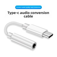 Adaptateur Type C vers 3,5 mm, câble audio Type-C vers prise jack 3,5 mm, audio numérique, prend en charge l'écoute de musique, la vision de la télévision, la communication vocale