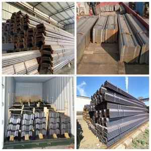 סוג 2 סוג 4 קיר 12 מ '6 מ' פרופיל פלדה <span class=keywords><strong>u</strong></span> צורה לכופף ערימה/חם התגלגל גיליון ערימות - Product Image 3