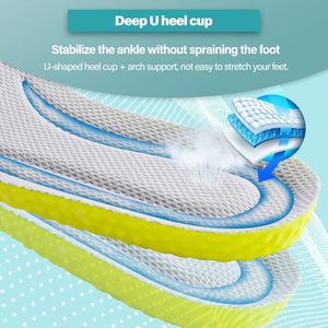 Migliori Inserti per <span class=keywords><strong>Scarpe</strong></span> da Corsa, Ottimi Solette per Alleviare la Pronazione, Solette Sportive Ammortizzanti e Traspiranti in Schiuma PU - Product Image 4