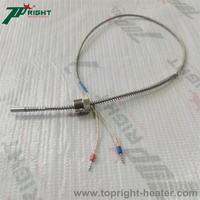 Sonde de température électrique de type thermocouple à vis avec fil en acier torsadé