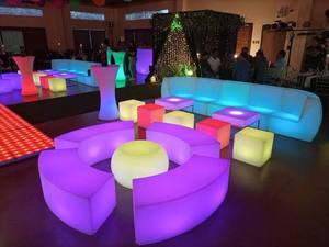 Illuminated Glow Coffee <strong>Table</strong> RGB Glow Lounge <strong>Table</strong> Glowing Side <strong>Table</strong> For Outdoors - Product Image 5