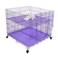 Cage en fil métallique Modèle 26 pour reptiles et oiseaux, cage de course intérieure, construction robuste, plateau en plastique, lit de présentation, fabriqué à Hebei