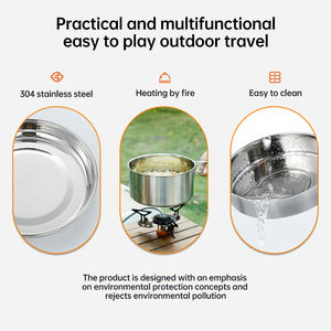 <span class=keywords><strong>Set</strong></span> da <span class=keywords><strong>pranzo</strong></span> da campeggio Lekfre da 12 pezzi in acciaio inossidabile 304, a tenuta stagna e di grande capacità. - Product Image 4