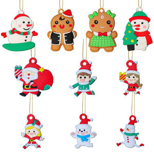 Arbre de Noël Assortiment de Figurines de pain d'épice en plastique Ornements Arbre de Noël Décorations suspendues Ornements d'homme de pain d'épice - Product Image 6