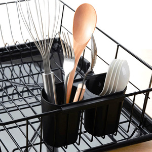 Customized Metal Dish <b>Rack</b> With Tray Quick Dry Square Sink Countertop Storage Bowl <b>Plate</b> Cup <b>Rack</b> - Product Image 4