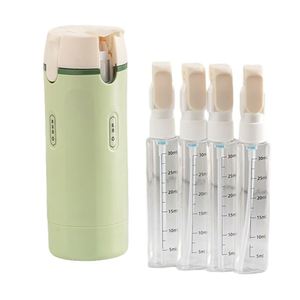 Botellas de Viaje Cosméticas 4 en 1 al por Mayor, Material ABS+PET Ecológico, Capacidad de 40 ml, Portátiles, Modernas y a la Moda para Mujeres y Niñas - Product Image 1