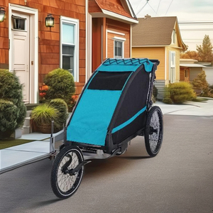 Big Dog Aluminum Alloy Stroller <b>Trailer</b> Independent Suspension 20" Air-Filled Tires Lightweight Easy Folding 45-50kg Capacity - Product Image 5