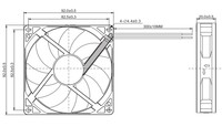 Ventilateur DC sans balais étanche 9220 4 pouces 12V 24V 92x92x20mm, ventilateur axial DC pour refroidisseur de CPU et évacuation de boîtier
