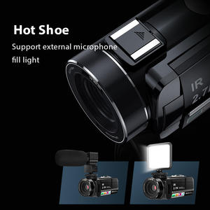 Kit de Cámara de Video Portátil con Micrófono y Luz LED para Creación de Contenido en Estudio, Cámara de Video Profesional, <span class=keywords><strong>Directo</strong></span> de Fábrica - Product Image 4