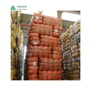 CwanCkai 2023 New Original Reasonable Price Used Clothes Bales, Hot Sales Colourful 2Nd Hand Clothes Bales Mixed Used Clothing