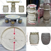 Nouveau modèle de moule en plastique ABS pour table en pierre, maison, jardin, béton préfabriqué, moules en ciment pour table en pierre, décoration de jardin