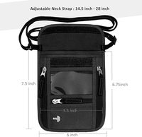 Pochette de voyage personnalisée en usine pour hommes et femmes, facile à dissimuler, porte-passeport avec blocage RFID