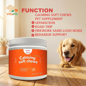 Snack Masticabili Morbidi per Cani e Gatti, Formula Ipoallergenica per Alleviare l'Ansia e il Stress, Integratori per la Salute degli Animali Domestici - Product Image 3